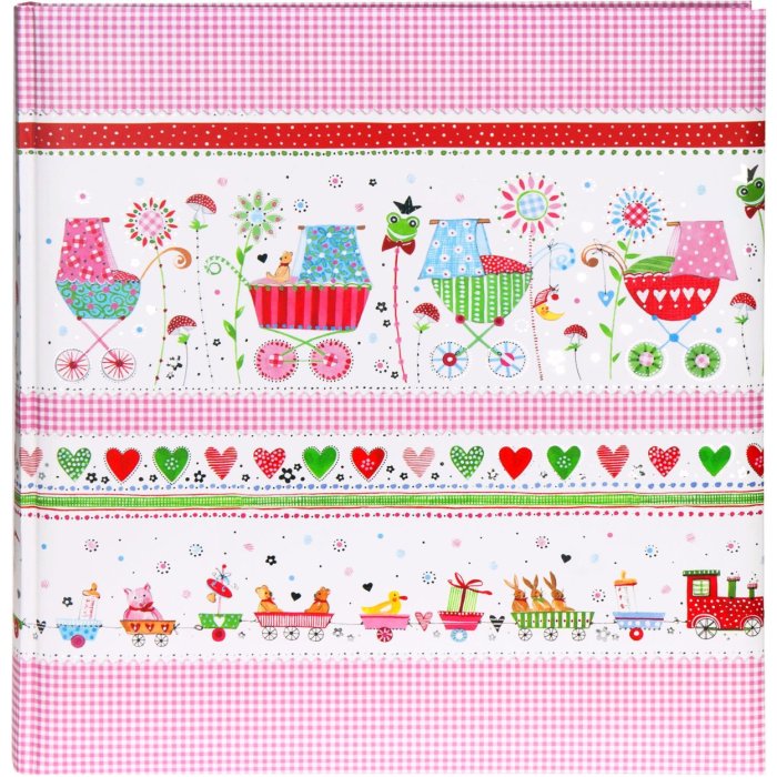 Goldbuch Baby Album Luna różowy 30x31 cm 60 białych stron