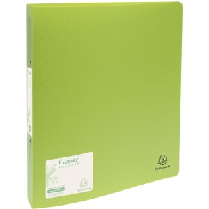 Segregator ringowy wykonany z recyklingowanego PP 700µ z 2 ringami 30mm, grzbiet 40mm, Forever, do formatu DIN A4, różne kolory