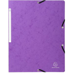 Exacompta 5510E Eckspannmappe Manila-Karton 400g DIN A4 farbig sortiert