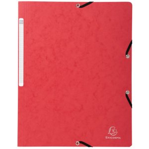 Exacompta 5510E Eckspannmappe Manila-Karton 400g DIN A4 farbig sortiert