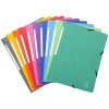 Exacompta 5510E Eckspannmappe Manila-Karton 400g DIN A4 farbig sortiert
