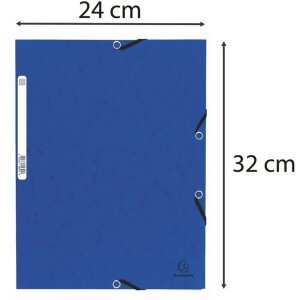 Teczka z gumką i 3 klapkami DIN A4 różne kolory