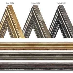 Antyczna drewniana rama 24 x 30 cm metalowe szkło muzealne