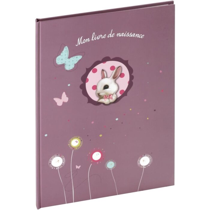 Foxy Baby Diary fioletowy tekst francuski format A4