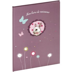 Foxy Baby Diary fioletowy tekst francuski format A4