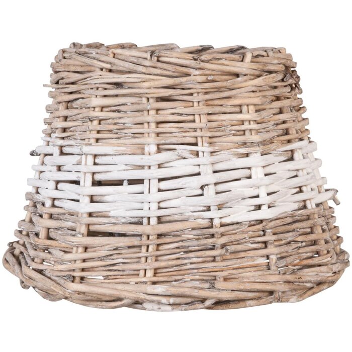 Clayre & Eef Abażur W4RO0081BW Ø 23x17 cm Rattan brązowy