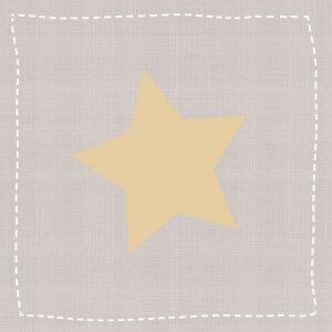 Artebene Serwetki Star duże taupe gold 33x33 cm