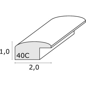 Ramka drewniana S40C Deknudt 30x40 cm czerwona
