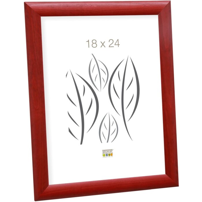 Rama drewniana S40C Deknudt 40x60 cm czerwona