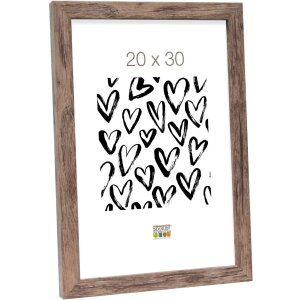 Ramka drewniana S45R listwa blokowa 20x25 cm brązowa