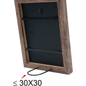 Ramka drewniana S45R listwa blokowa 20x25 cm brązowa