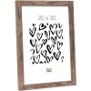 Ramka drewniana S45R listwa blokowa 20x25 cm brązowa