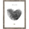 Rama drewniana S45R listwa blokowa 50x70 cm szara-beżowa