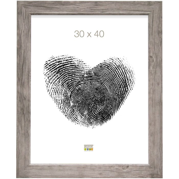 Ramka drewniana S48SH 20x20 cm szaro-beżowa