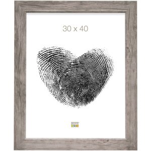 Ramka drewniana S48SH 20x20 cm szaro-beżowa