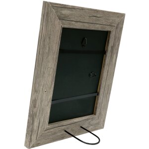Ramka drewniana S48SH 20x20 cm szaro-beżowa