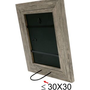 Ramka drewniana S48SH 20x20 cm szaro-beżowa