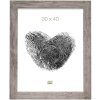 Ramka drewniana S48SH 20x20 cm szaro-beżowa