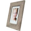 Ramka drewniana S48SH 20x20 cm szaro-beżowa