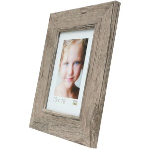 Rama drewniana S48SH 30x40 cm szaro-beżowa