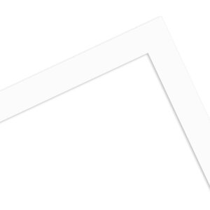 Ramka drewniana Classic 10x20 cm szkło muzealne biała