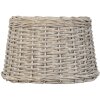 Clayre & Eef Abazur 6lak0260 Lampa sufitowa ø 30x19 cm e27 Bezowy Rattan okragly