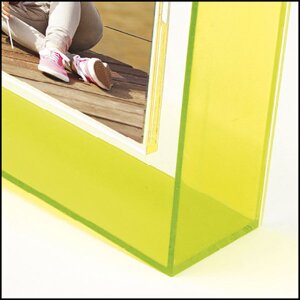 Ramka na akryl NEON YELLOW 10x15 cm