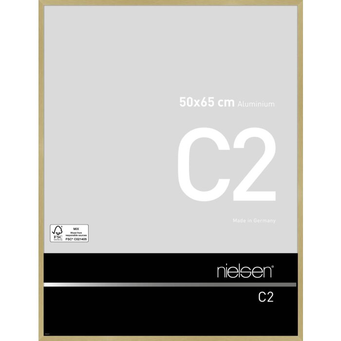 Nielsen Rama aluminiowa C2 50x65 cm struktura złoty mat