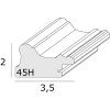 Ramka na zdjęcia S45HD srebrna 15x15 cm