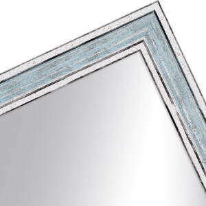 Rama drewniana H460 niebieska 15x21 cm szkło lustrzane