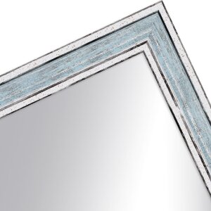 Rama drewniana H460 niebieska 20x28 cm szkło lustrzane