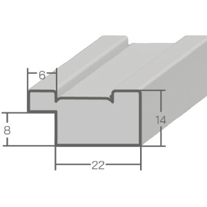Rama drewniana H460 jasnozielona 40x60 cm lustro szkło