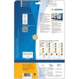 HERMA Etykiety a4 zólte 25,4x10 mm papier mat 3780 szt