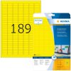HERMA Etykiety a4 zólte 25,4x10 mm papier mat 3780 szt