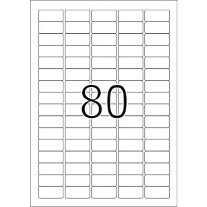 Etykiety Premium a4, biale 35,6x16,9 mm papier mat 2000 szt.