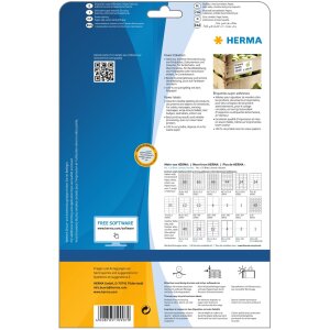 Etykiety a4 biale 96,5x42,3 mm niezwykle mocny papier samoprzylepny mat 300 szt.