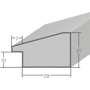 Rama drewniana H640 niebieska 30x42 cm szkło zwykłe