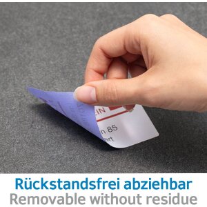 Etykiety a4 biale 96x16,9 mm Ruchome-odklejane papier mat 800 szt.