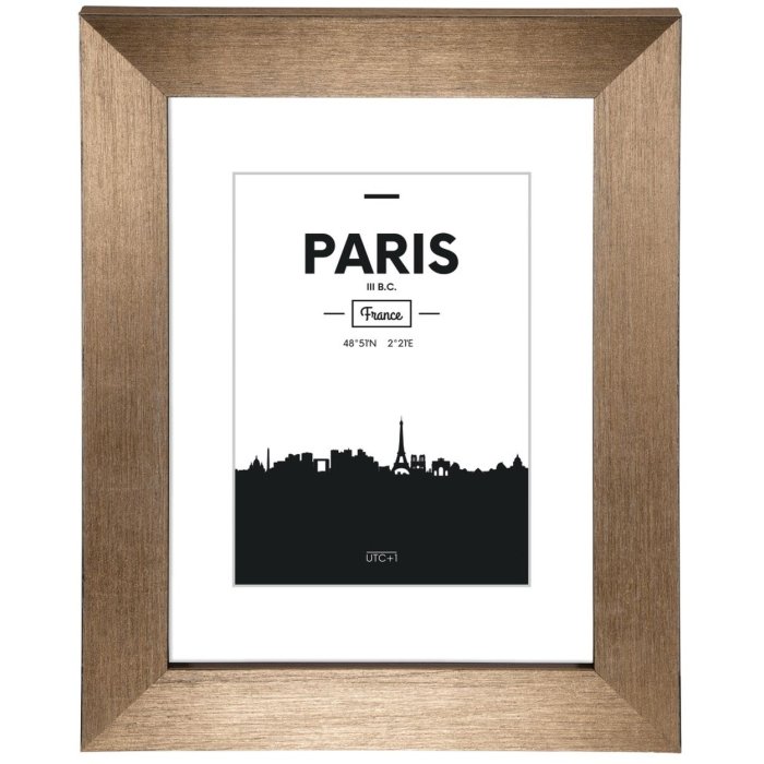 Plastikowa ramka Paris, miedź, 30 x 40 cm