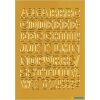HERMA Naklejka liter a-z zlota folia, 12 mm