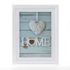 Ramka drewniana vintage 20x30 cm biala