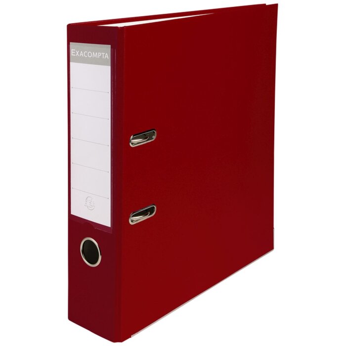 Teczka z PP z 2 ringami, grzbiet 80mm, DIN A4 ekstra szeroka Bordeaux