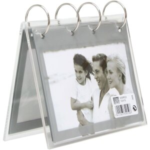 Deknudt segregator ringowy do zdjęć stojący srebrny 20 zdjęć 10x15 cm