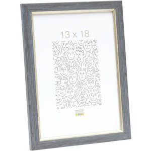 Ramka plastikowa S46A szaro-niebieska 13x18 cm