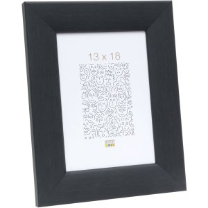 Ramka drewniana S53G czarna malarska 15x20 cm
