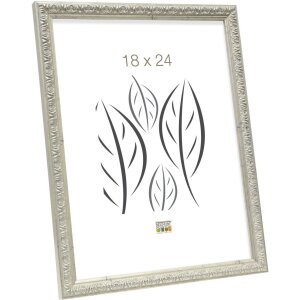 Ramka na zdjęcia ornamentowe S95L 18x24 cm srebrna