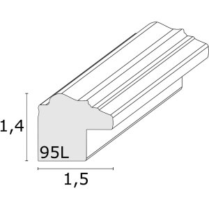 Ramka na zdjęcia ornamentowe S95L 9x13 cm biała