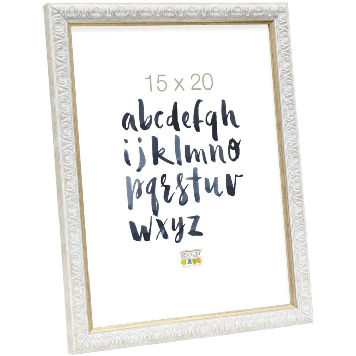 Ramka na zdjęcia ornamentowe S95L 15x15 cm biała