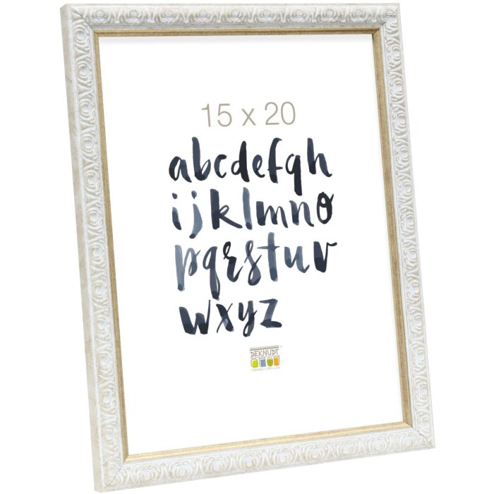 Ramka na zdjęcia ornamentowe S95L 15x20 cm biała
