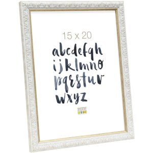 Ramka na zdjęcia ornamentowe S95L 15x20 cm biała